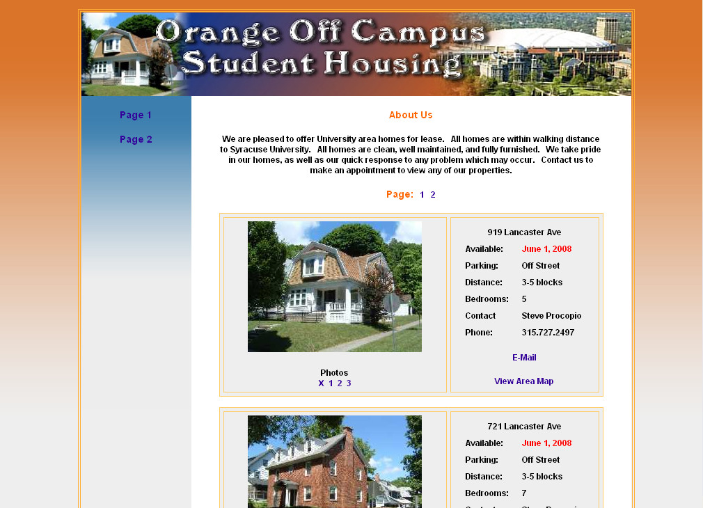 Orange Off Campus Housing